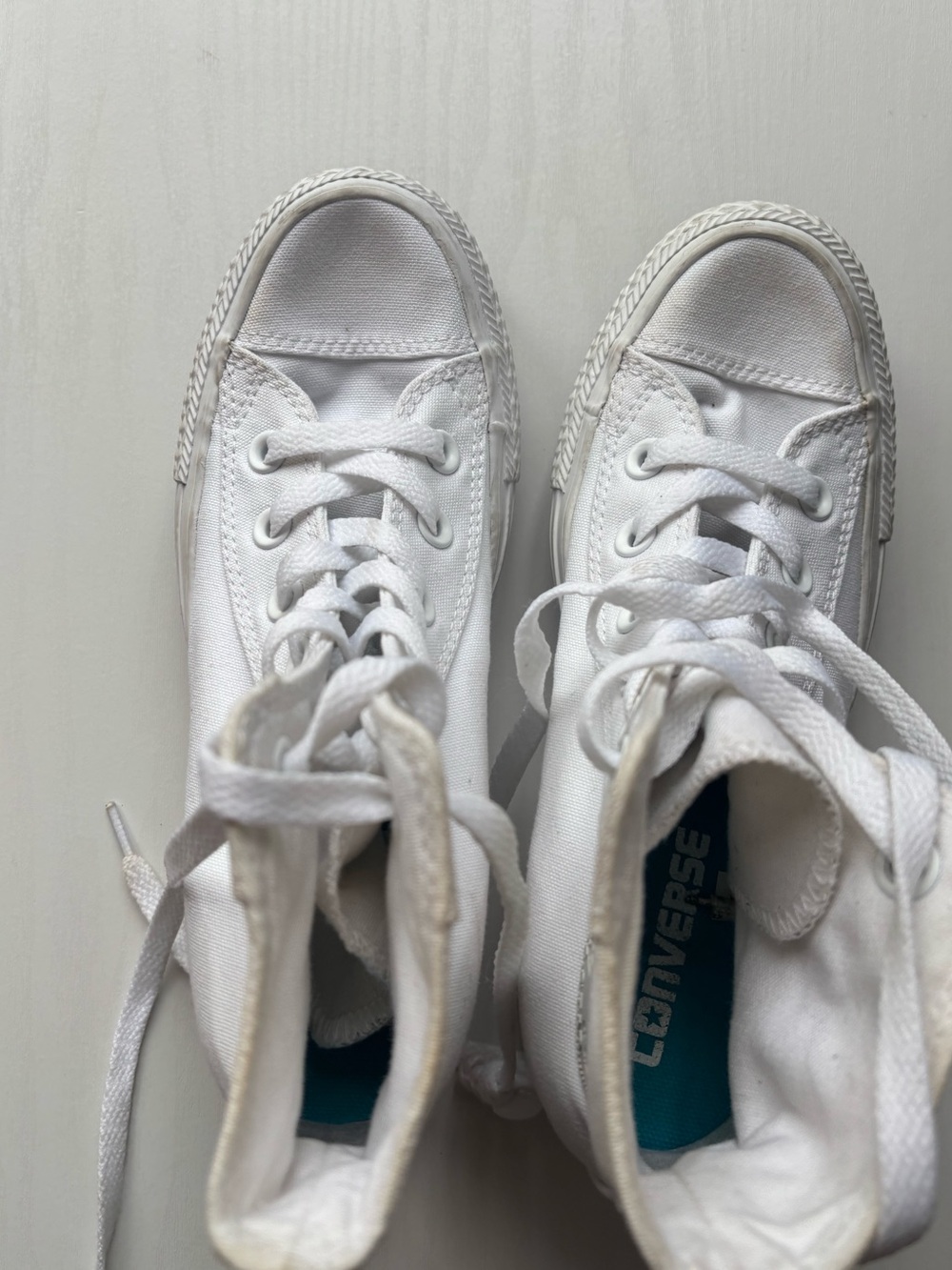 Converse White High-Top Canvas Sneakers - Picture 4 of 8